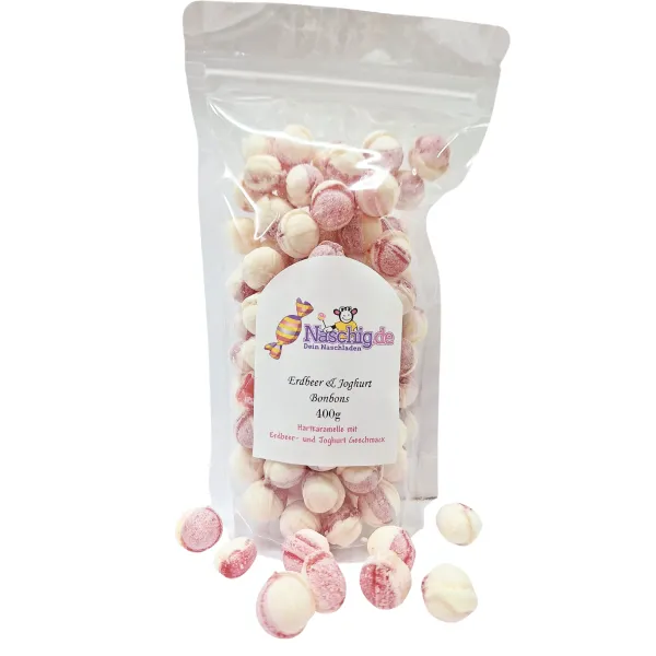 Naschig Erdbeer- Joghurt Bonbons 400g Naschig Erdbeer- Joghurt Bonbons 400g